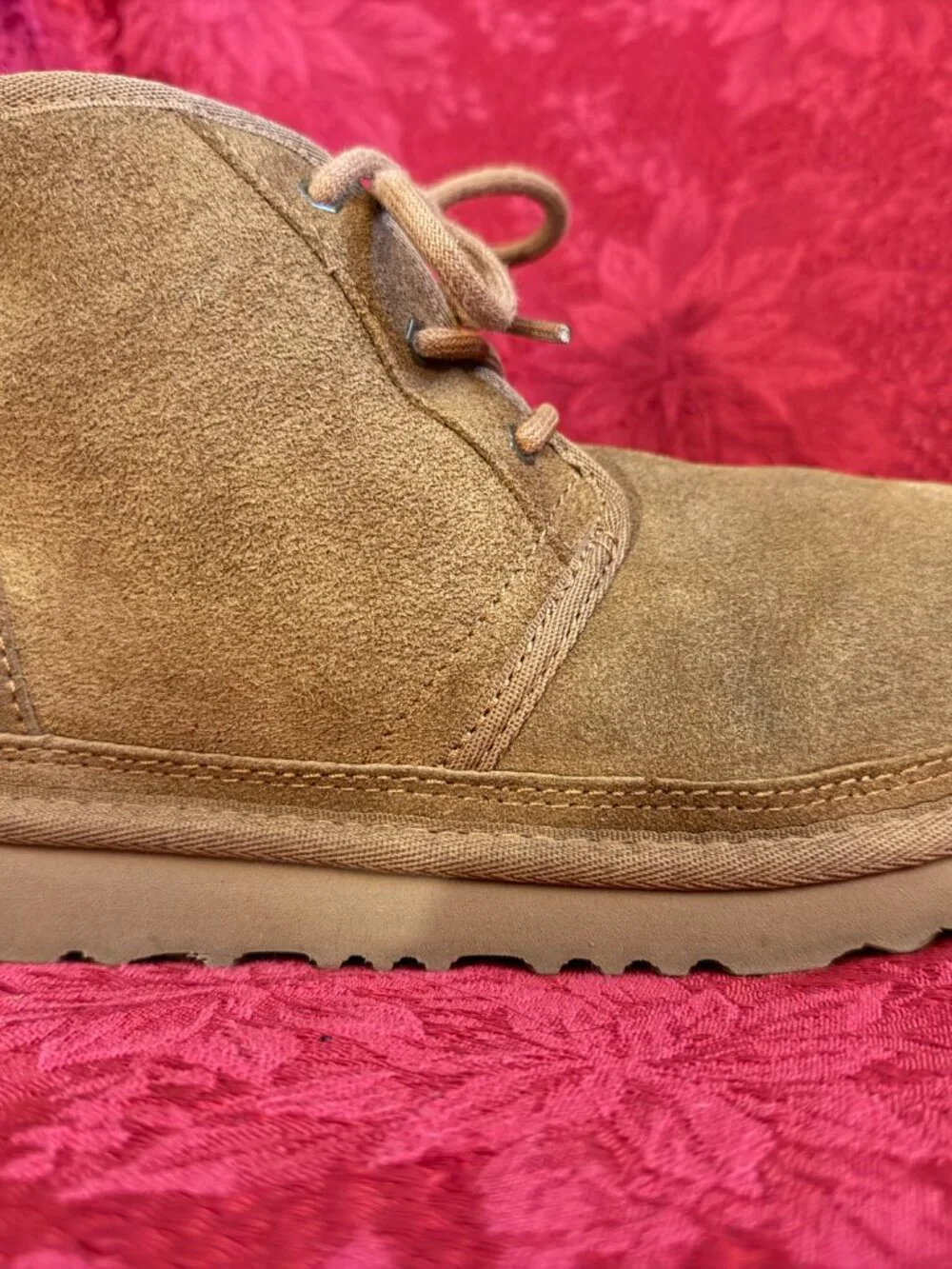 UGG Kid's Nuemel II Tan Suede Boot Sz 6